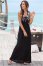 Venus V-Neck Maxi Dress - Black