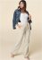 Venus Cropped Puff Sleeve Denim Jacket in Medium Wash