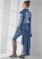 Venus High-Low Denim Trench Coat in Indigo Blue