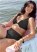 Venus Plus Size Underwire Swim Top Bikini - Black Beauty
