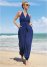 Venus Tassel Jumpsuit Cover-Up in Ultramarine Blue