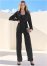 Venus Silky Blazer Pant Set in Black