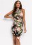 Venus Printed Bodycon Dress - Black Multi