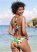 Venus Sleek Cross Back Top Bikini - Passionate Florals