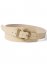 Venus Croc Embossed Buckle Belt in Cream