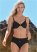 Venus Sally Mid-Rise Bottom Bikini - Black Beauty