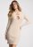 Venus Keyhole Detail Embellished Sweater Dress - White