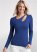 Venus Cutout Neckline Top in Blue