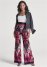 Venus Wide Leg Paisley Print Pants in Pink Multi