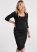 Venus Black Shape Embrace Midi Dress