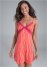 Venus Coral Swizzle Lace detail chemise