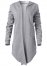 Venus Plus Size Asymmetrical Lounge Hoodie in Heather Grey