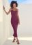 Venus Strappy Midi Dress - Wine