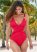 Venus Goddess Wrap Monokini Swimsuit in Red Hot