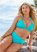 Venus Plus Size Goddess Enhancer Push-Up Top Bikini - Aqua Reef