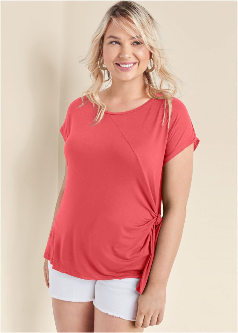 Venus Plus Size Tie Side Top