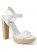 Venus Espadrille Platform Heels in White