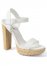 Venus Espadrille Platform Heels in White