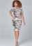 Venus White Multi PRINTED BODYCON DRESS