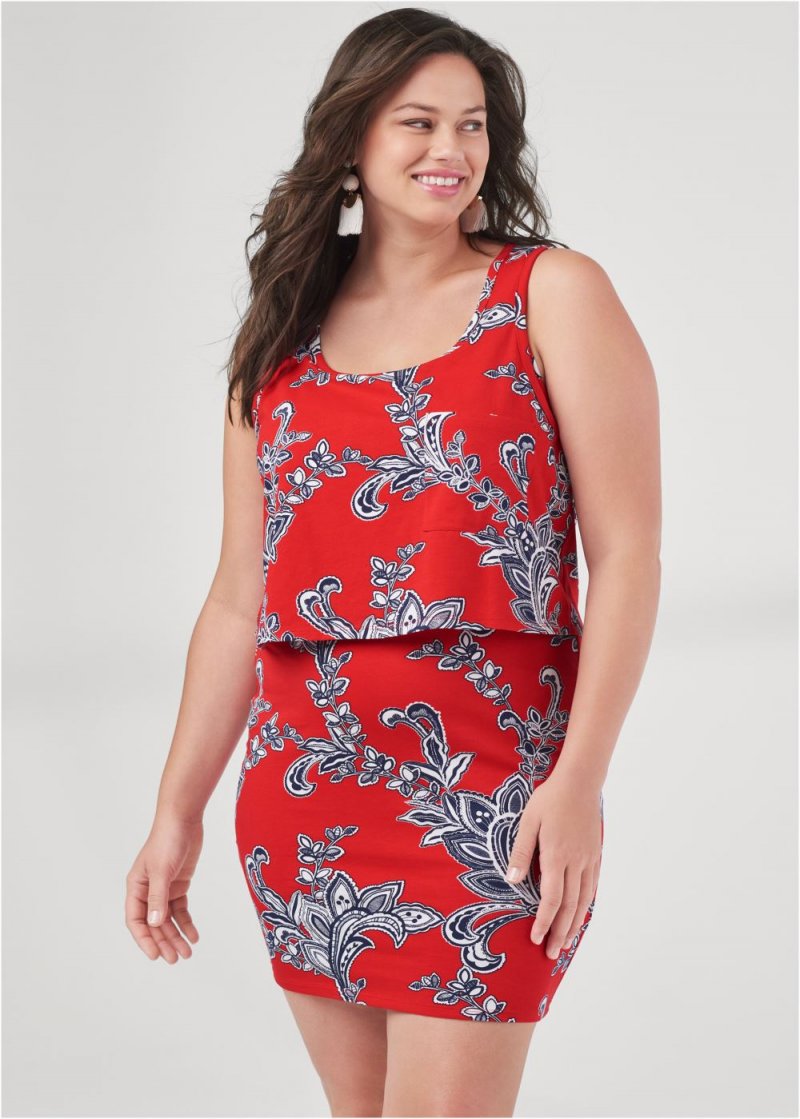 Venus Plus Size Casual Tank Dress