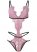 Venus Light Pink BARELY THERE LACE TEDDY