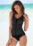 Venus Ruched One-Piece Swimsuit in Micro Dot