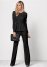 Venus Belted Pant Suit Set in Black