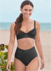 Venus Slimming Chic High-Waist Bottom Bikini - Black Beauty