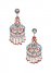 Venus Beaded Chandelier Earrings in Red Multi