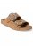 Venus Rhinestone Slide Sandals in Light Brown