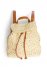 Venus Boho Straw Backpack in Natural