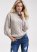 Venus Plus Size Popcorn Cable Knit Sweater in White Multi