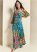 Venus Printed Maxi Dress - Blue Multi