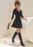 Venus Fit And Flare Dress - Black