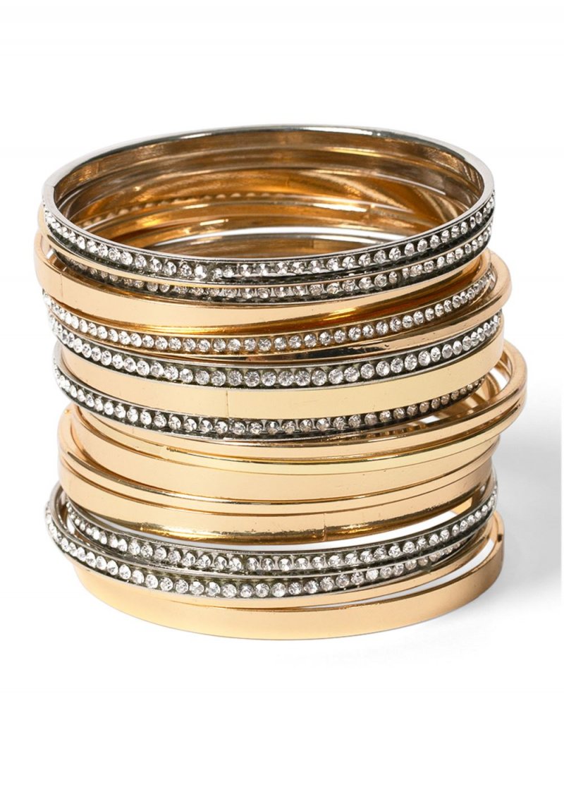 Venus Bangle Stack in Gold