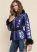 Venus Faux-Fur Trim Puffer Jacket in Blue