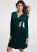 Venus Embellished Velvet Dress - Green