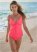 Venus Willow Ring Tankini Top Bikini - Sunset Pink