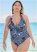 Venus Plus Size Julie Halter Tankini Top Bikini - Ocean Traveler