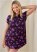 Venus Purple Bloom LACE TRIM PAJAMA SET