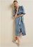 Venus Tie-Waist Denim Midi Dress - Acid Wash