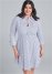 Venus Plus Size Collared Shirt Dress