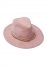 Venus Wide Brim Chain Trim Fedora in Pink