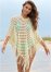 Venus Exotic Fringe Poncho Hoodie in Cream