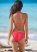 Venus Ruffle Scrunch Back Bottom Bikini - Sunset Pink
