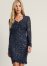 Venus Lace Party Dress - Navy