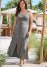 Venus Plus Size High Slit Casual Maxi Dress