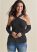 Venus Plus Size Cold-Shoulder Long Sleeve Top