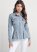 Venus Peplum Jean Jacket in Light Wash