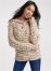 Venus VENUS | Popcorn Knit High Collar Sweater in White Multi